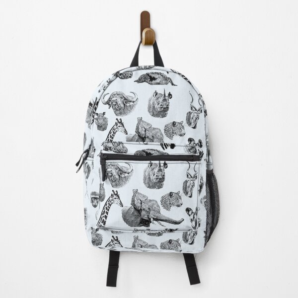 Item preview, African Wildlife in Black and White Pattern Design designed and sold by Scotch Macaskill.