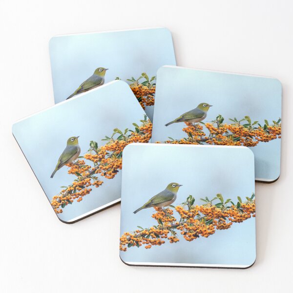 Item preview, Silvereye on berries designed and sold by DaveBassett.