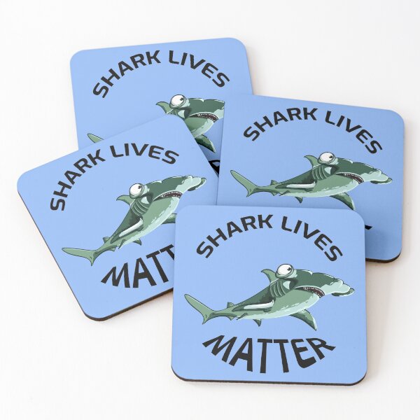 Item preview, Shark lives matter design with a hammerhead sharks. We have to save the sharks!  designed and sold by NobelFashion.