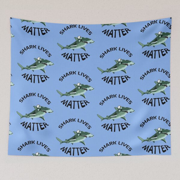 Item preview, Shark lives matter design with a hammerhead sharks. We have to save the sharks!  designed and sold by NobelFashion.