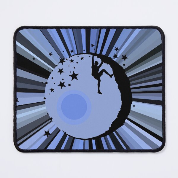 Item preview, Climber blue retro design - bouldering designed and sold by MadandMean.