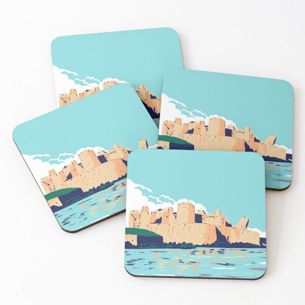 Item preview, Caerphilly Castle Brecon Beacons National Park UK designed and sold by Ermland-LabeL.