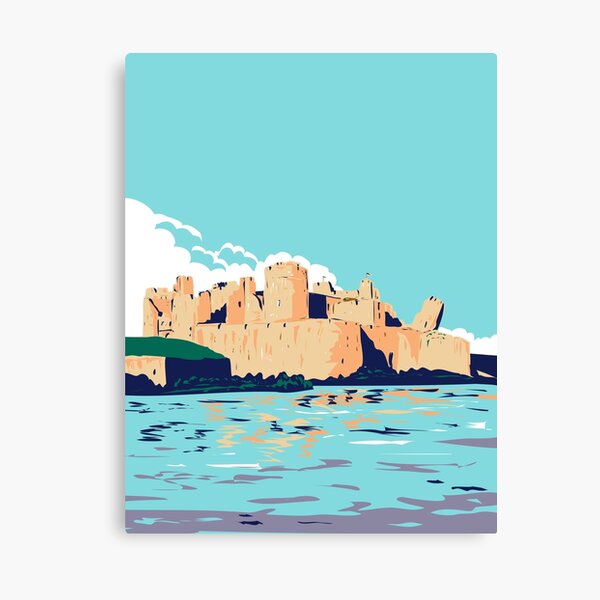 Item preview, Caerphilly Castle Brecon Beacons National Park UK designed and sold by Ermland-LabeL.