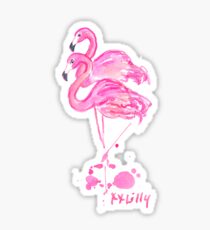 flamingo lilly pulitzer Sticker