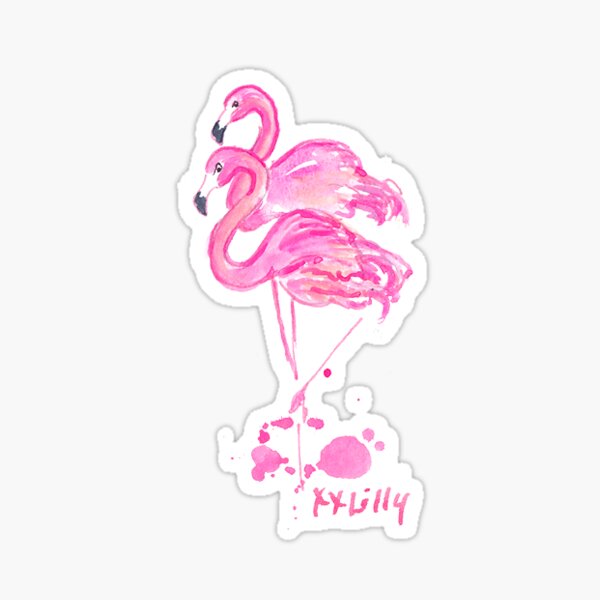 flamingo lilly pulitzer Sticker