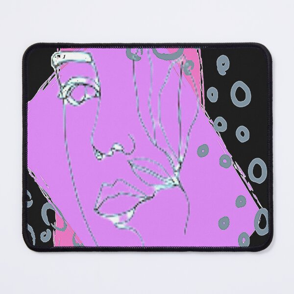 Item preview,  Linear Abstract Face Design, nr 5, Trippy Psychedelic Arte Abstracto designed and sold by Adri Barnard.