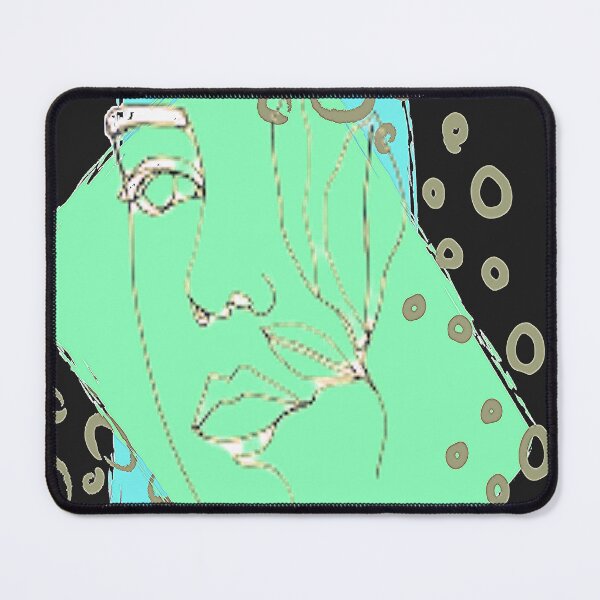 Item preview, Linear Abstract Face Design, nr 2,  Trippy Psychedelic Arte Abstracto designed and sold by Adri Barnard.