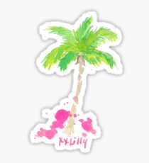palm tree lilly pulitzer Sticker