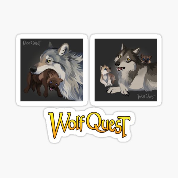 WolfQuest Raising Pups Sticker
