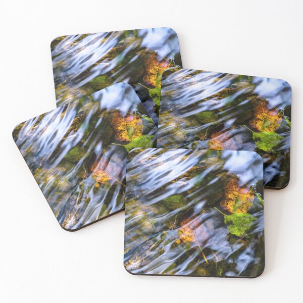 Item preview, Autumn leaves in the forest water designed and sold by AlbertMi.
