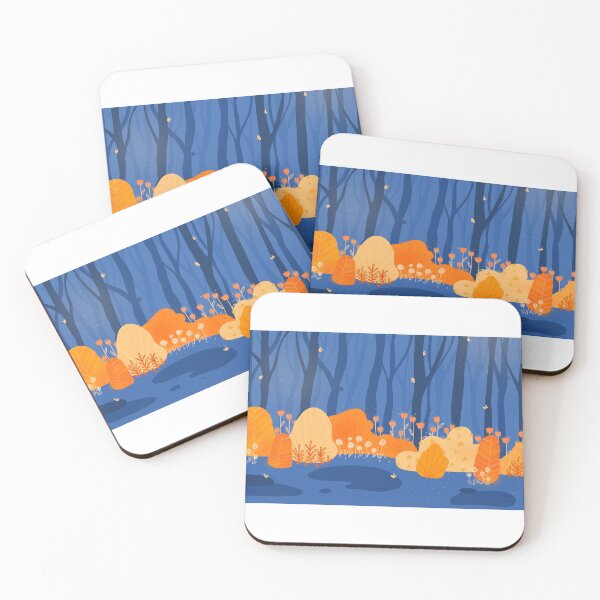 Item preview, Magical Orange Bushes in Forest designed and sold by hydrEAU.