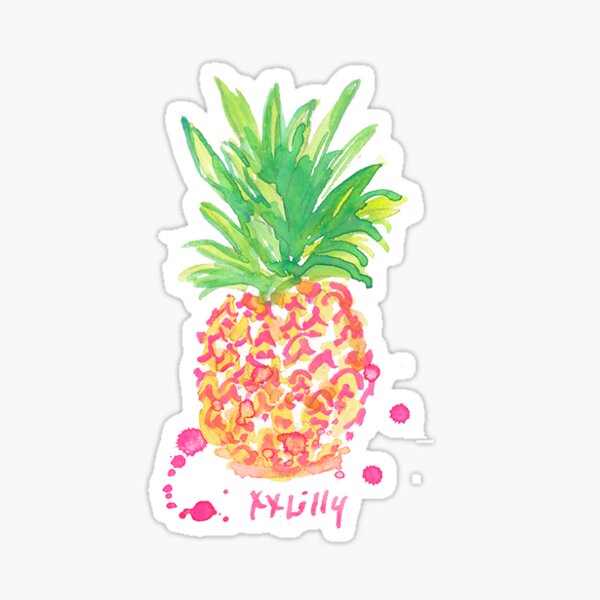 pineapple lilly pulitzer Sticker