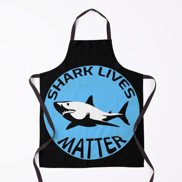 Item preview, Shark lives matter design with black sharks. We have to protect the osean life, we have to protect the sharks! designed and sold by NobelFashion.