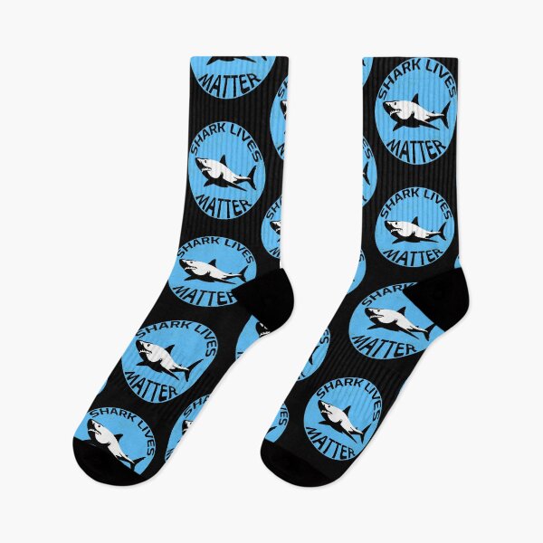Item preview, Shark lives matter design with black sharks. We have to protect the osean life, we have to protect the sharks!  designed and sold by NobelFashion.