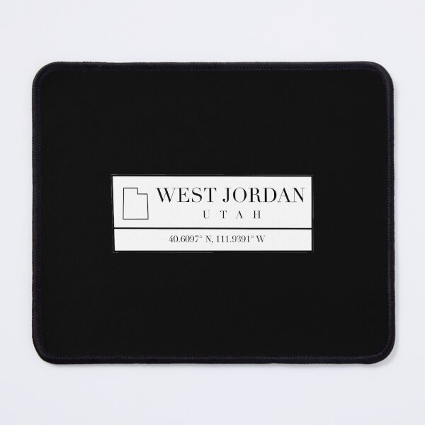Item preview, West Jordan Utah Coordinates designed and sold by Emily Designs.