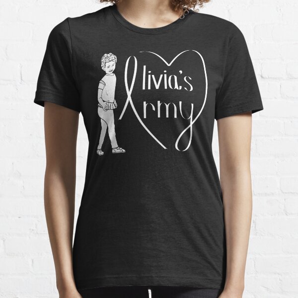Olivia's Army - White on Black Essential T-Shirt