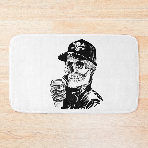 Artikelvorschau, Totenkopf Halloween Kaffeezeit entworfen und verkauft von Inkwell-TikNik.