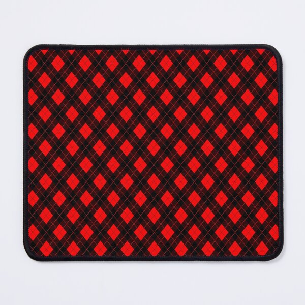 Item preview, Red Devil and Black Halloween Argyle Check Plaid designed and sold by Creepyhollow.