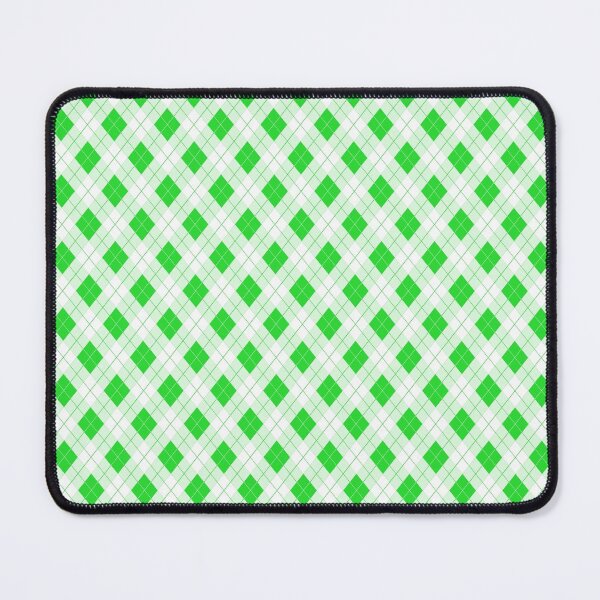 Item preview, Monster Green and White Halloween Argyle Check Plaid designed and sold by Creepyhollow.