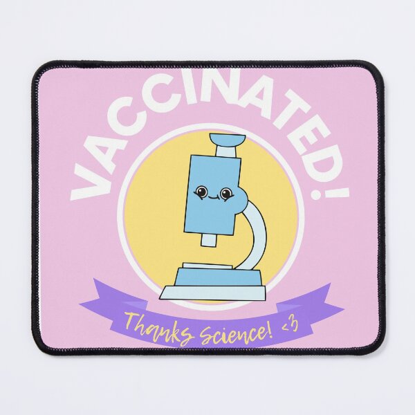 Item preview, Vaccinated Thanks Science Pink Round Design - Cute Funny Vaccinated Science designed and sold by Teetee94.