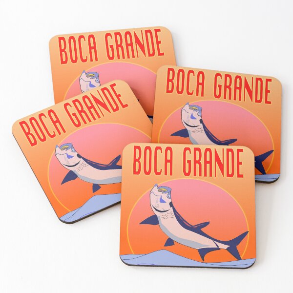 Item preview, Boca Grande with  a Tarpon Jumping out of the Water designed and sold by EdwardMonet.
