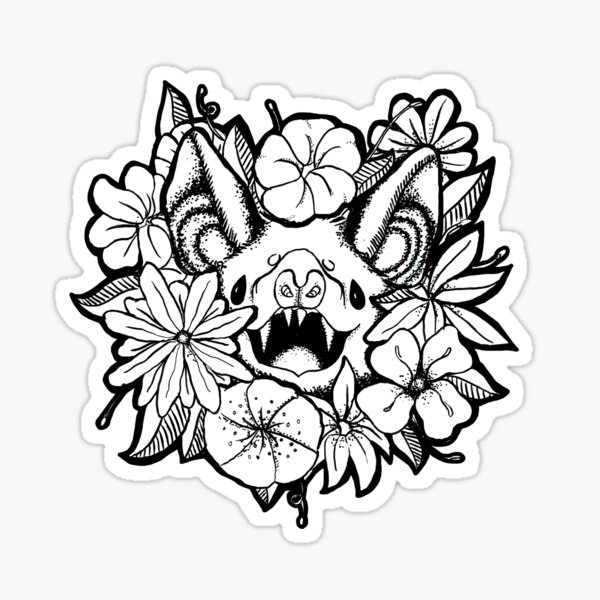 Artikel-Vorschau von Glückliche Blumenfledermaus, designt und verkauft von SweetLilGhost.