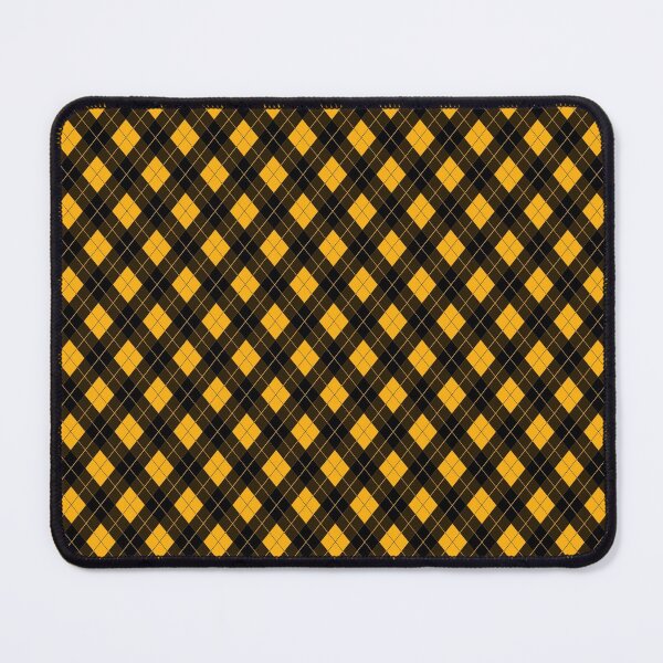 Item preview, Pale Pumpkin and Black Halloween Argyle Check Plaid designed and sold by Creepyhollow.