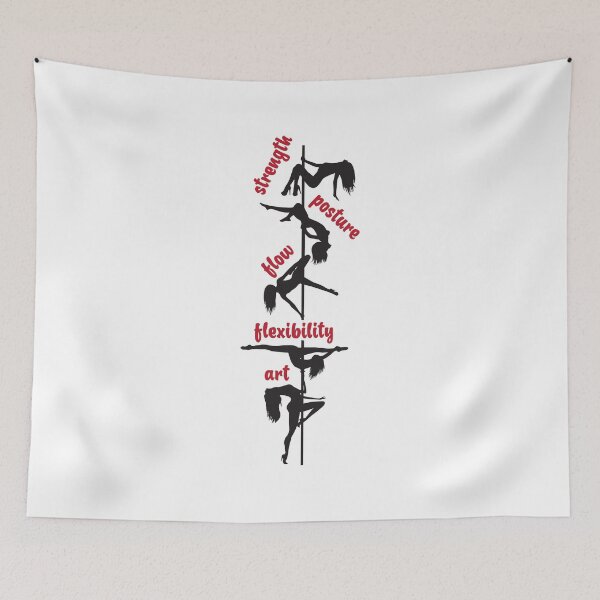 Item preview, Pole Dance: strength, position, flow, flexibility, art designed and sold by nektarinchen.