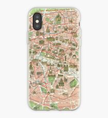 Vinilo o funda para iPhone Mapa vintage de París (1920)