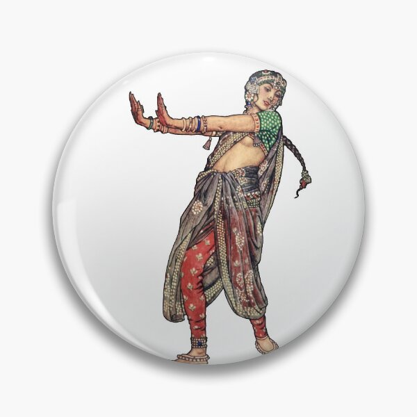 Item preview, Traditional Indian Girl Dancer - Indian Art designed and sold by AlexSin.
