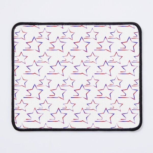 Item preview, Fast Stars Red and Blue on White Repeat 5748 designed and sold by Art in My Loft.