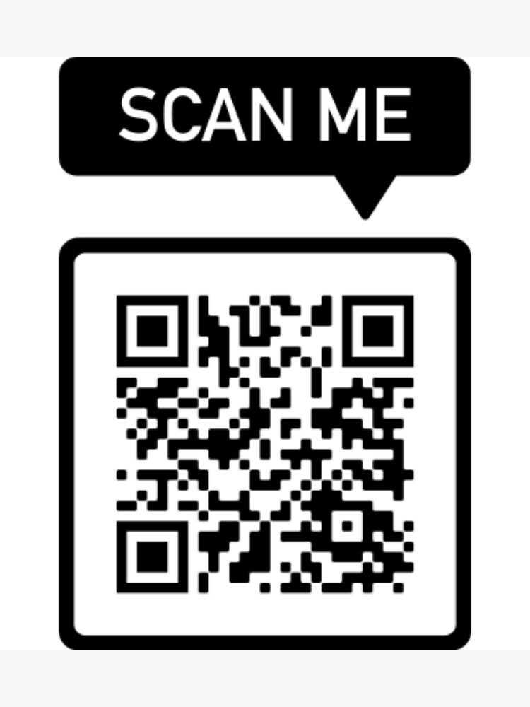 Funny Rick Roll Meme QR Code Do Not Scan Design Poster