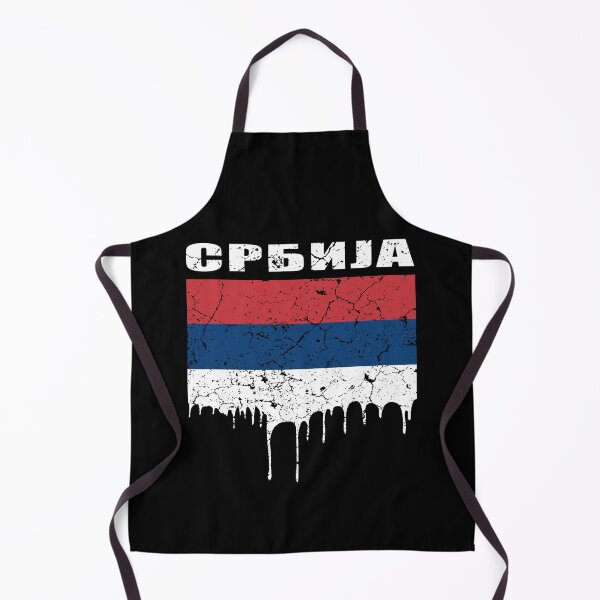 Item preview, Serbian flag with Serbian Cyrillic script designed and sold by Mila1946.