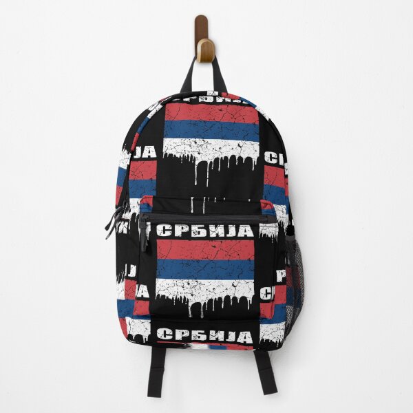 Item preview, Serbian flag with Serbian Cyrillic script designed and sold by Mila1946.