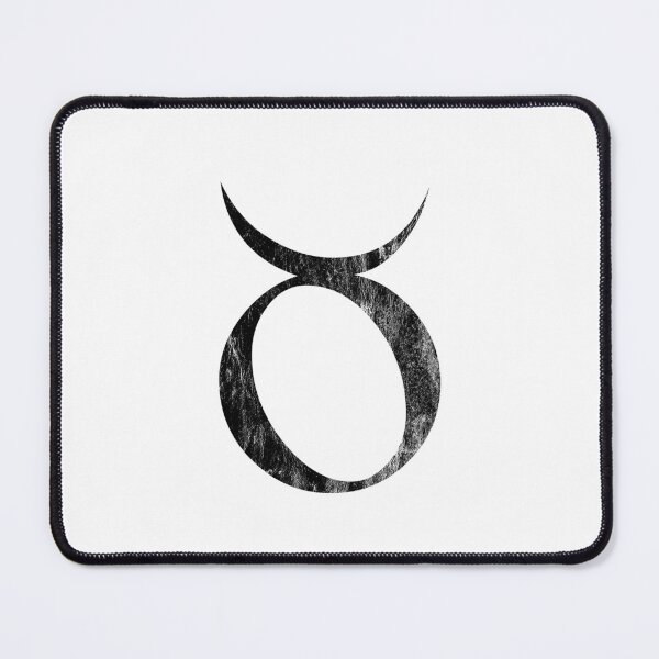 Item preview, Taurus Zodiac Horoscope in Distressed Black Design designed and sold by Bumblefuzzies.