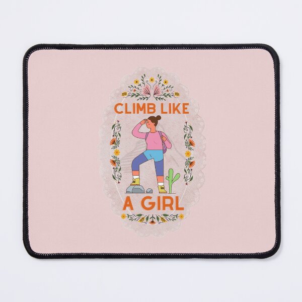 Item preview, Climb Like a Girl Cute Colourful - Cute Girl Power designed and sold by Teetee94.