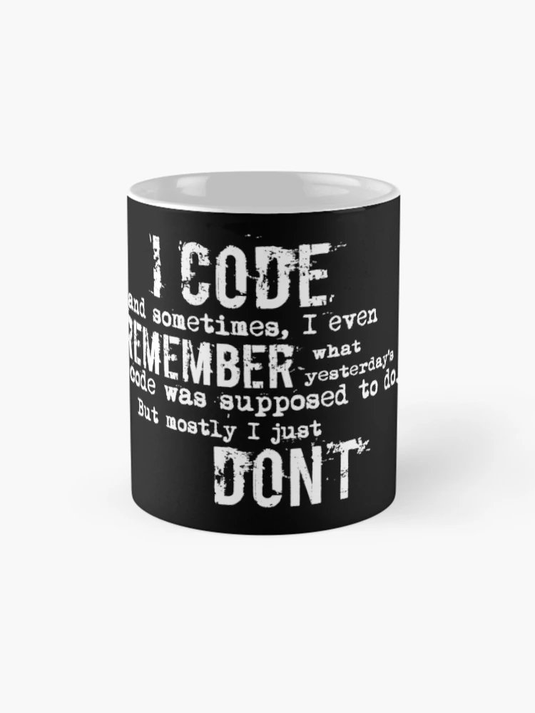 Thumbnail 4 of 6, Coffee Mug, Funny Coding Design For Programmers designed and sold by FoxCodeCreation.
