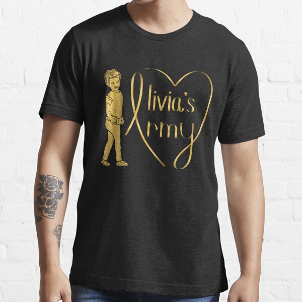 Olivia's Army - Gold on Black Essential T-Shirt