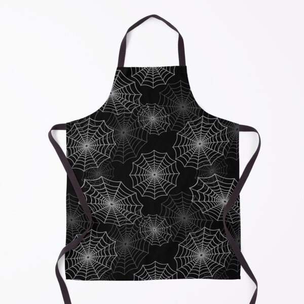 Item preview, White Spider Web Cobweb Silk Pattern on Black designed and sold by Creepyhollow.