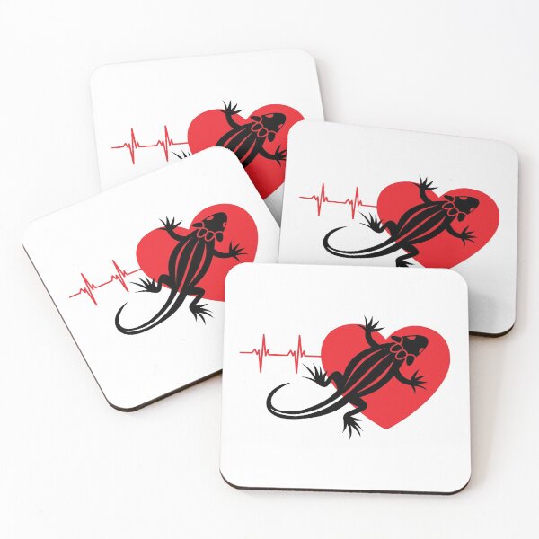 Item preview, Bearded dragon heart beat | gift for lizard keeper designed and sold by OleeVO.