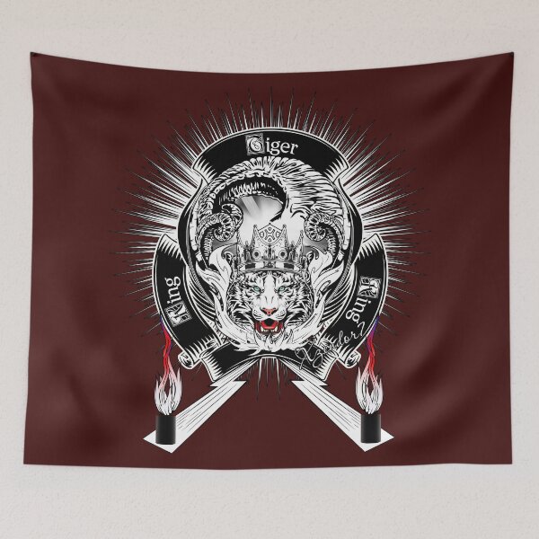 Item preview, White Tiger Art Sunburst Emblem by Xzendor7 designed and sold by Xzendor7 Digital Art Creations.