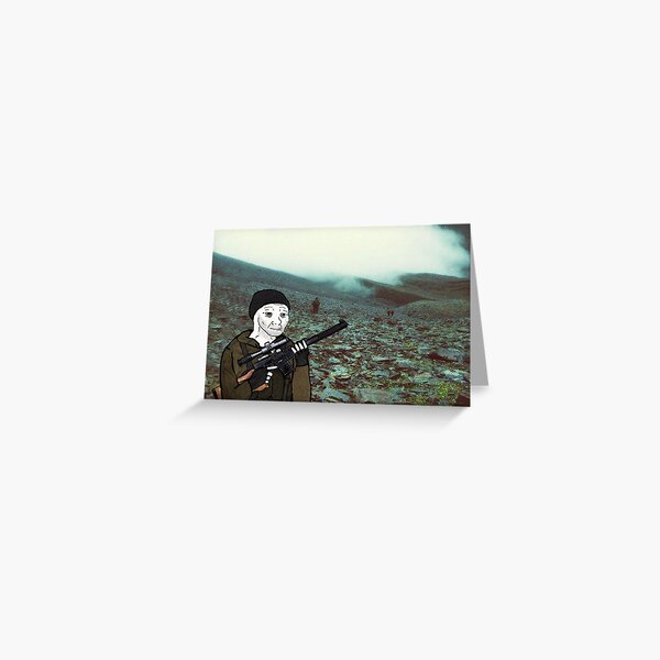 "45th VDV Recon First Chechen War Wojak Full Image" Greeting Card for ...
