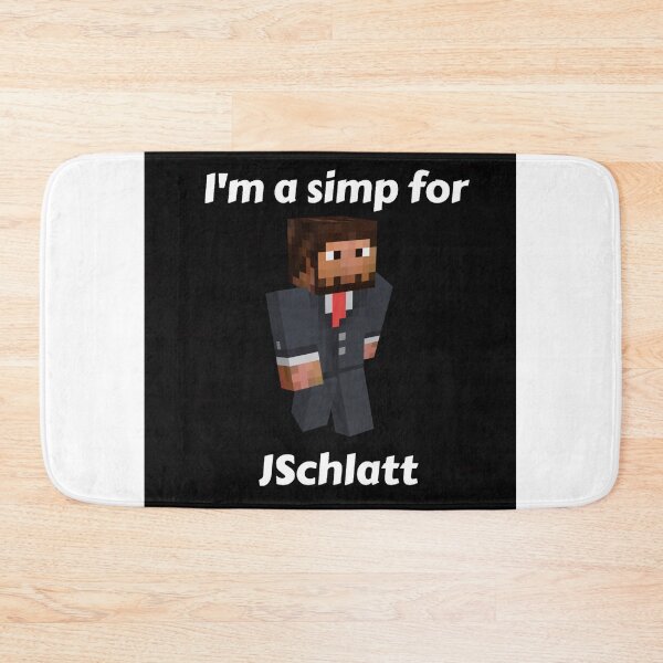 Item preview, I'm a simp for JSchlatt (Black Base) designed and sold by thecorvidking.