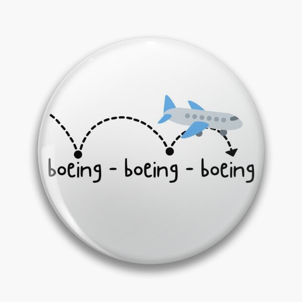 Item preview, Bouncing aeroplane pun designed and sold by The Agreeable Raven.