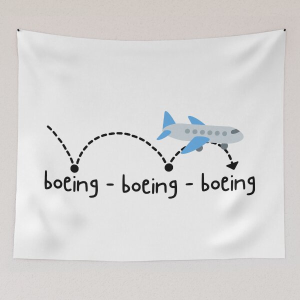 Item preview, Bouncing aeroplane pun designed and sold by The Agreeable Raven.