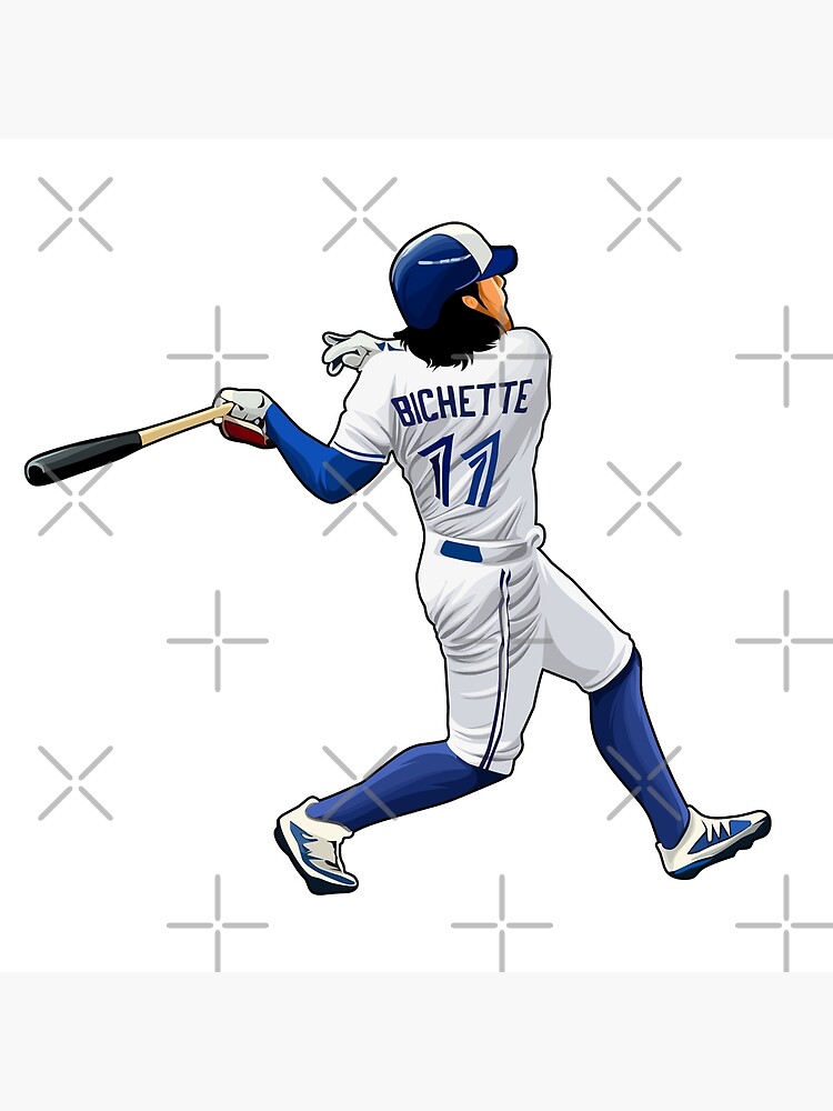 Bo Bichette Jersey Art Toronto Blue Jays MLB Wall Art Home 