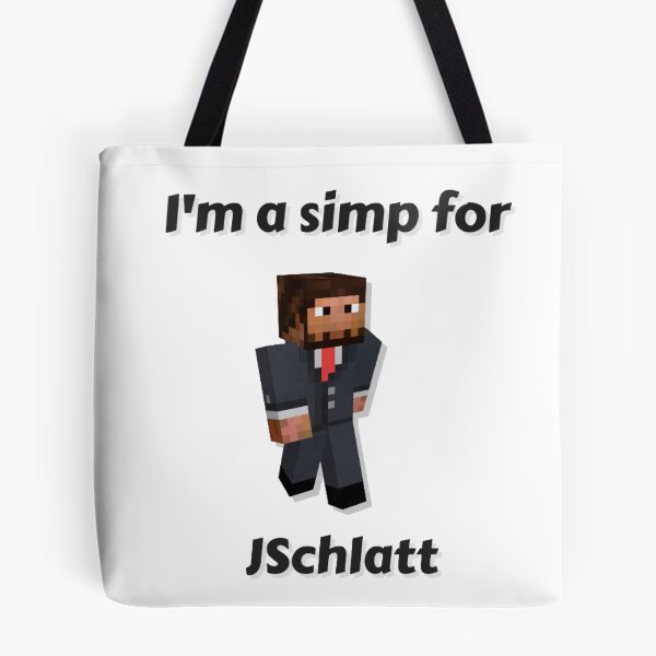 Item preview, I'm a simp for JSchlatt (White Base) designed and sold by thecorvidking.