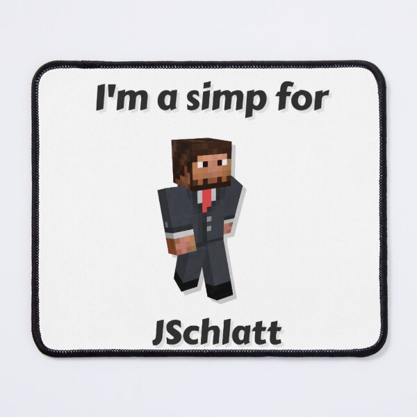 Item preview, I'm a simp for JSchlatt (White Base) designed and sold by thecorvidking.