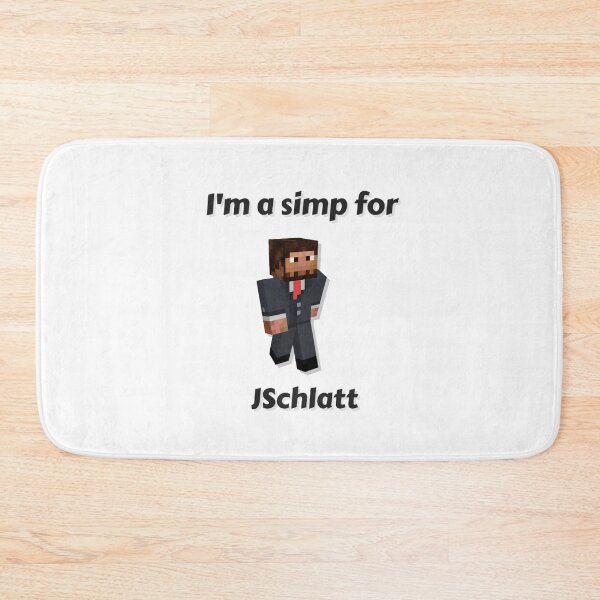 Item preview, I'm a simp for JSchlatt (White Base) designed and sold by thecorvidking.