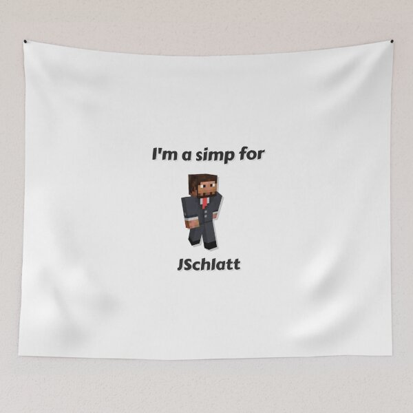 Item preview, I'm a simp for JSchlatt (White Base) designed and sold by thecorvidking.